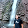 03-dave-at-the-waterfall-behind-our-camp